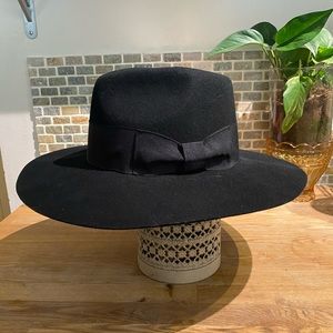 Amuse Society Full Brim Black Hat